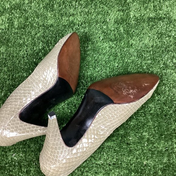 Stuart Weitzman Snake Skin Heels Vintage 8 - Picture 8 of 15
